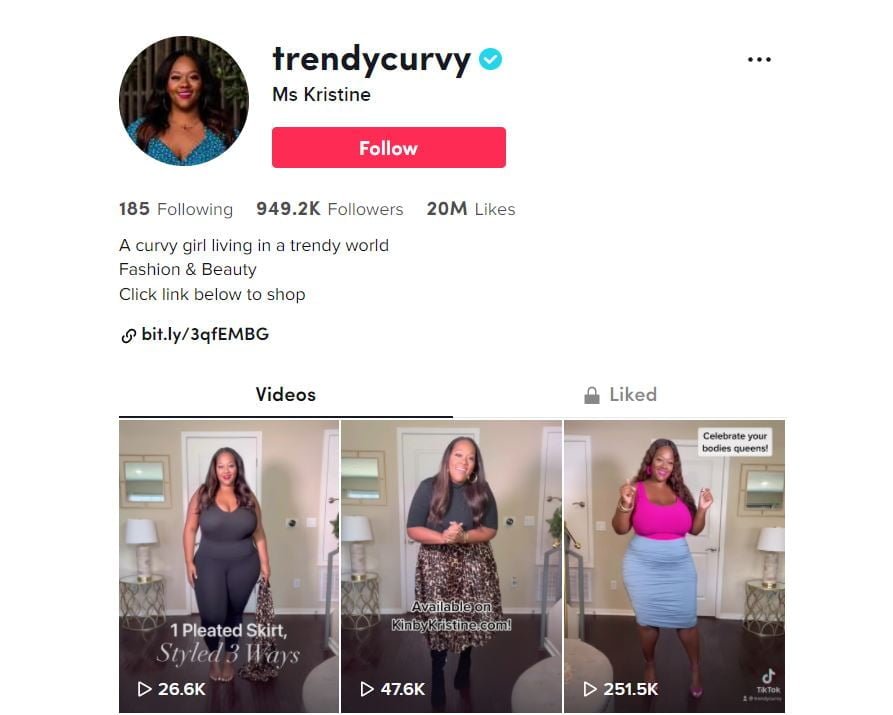 TrendyCurvy's  Page